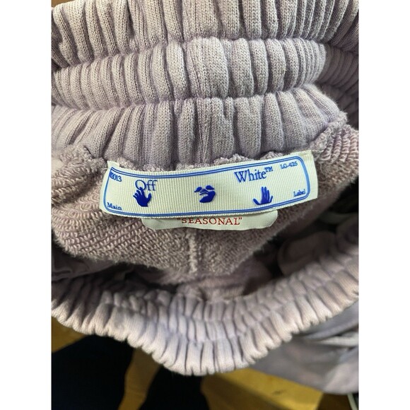 *AUTHENTIC* Off-White Womens Laundry Cargo Sweat Pant in Lilac Pockets Oversized - Picture 5 of 13